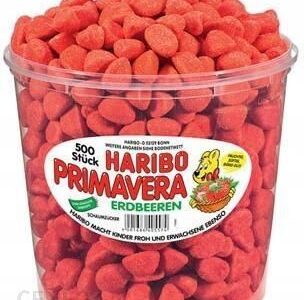 Żelki Owocowe Haribo Primavera Erdbeeren Truskawki 500 Sztuk
