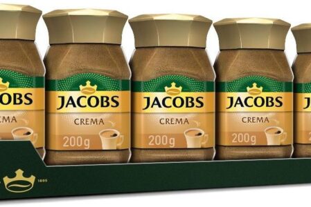 Zestaw kawa rozpuszczalna Jacobs Crema 5x200g