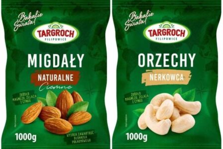 Zestaw Orzechy Nerkowca 1kg Plus Migdały Ciemne 1kg