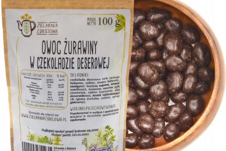 Zielarnia Zdrojowa Żurawina W Czekoladzie Deserowej 100g