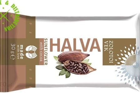 Złoty Wiek Chałwa Z Kakao Słonecznikowa Batonik 30g