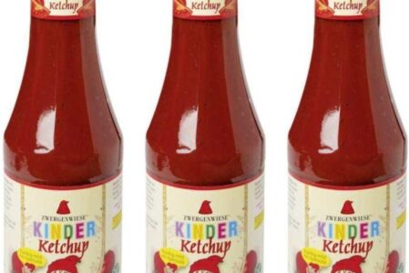 Zwergenwiese Naturkost Gmbh 3 x Ketchup Dla Dzieci Słodzony Syropem Jabłkowym Bio 500ml Zwergenwiese